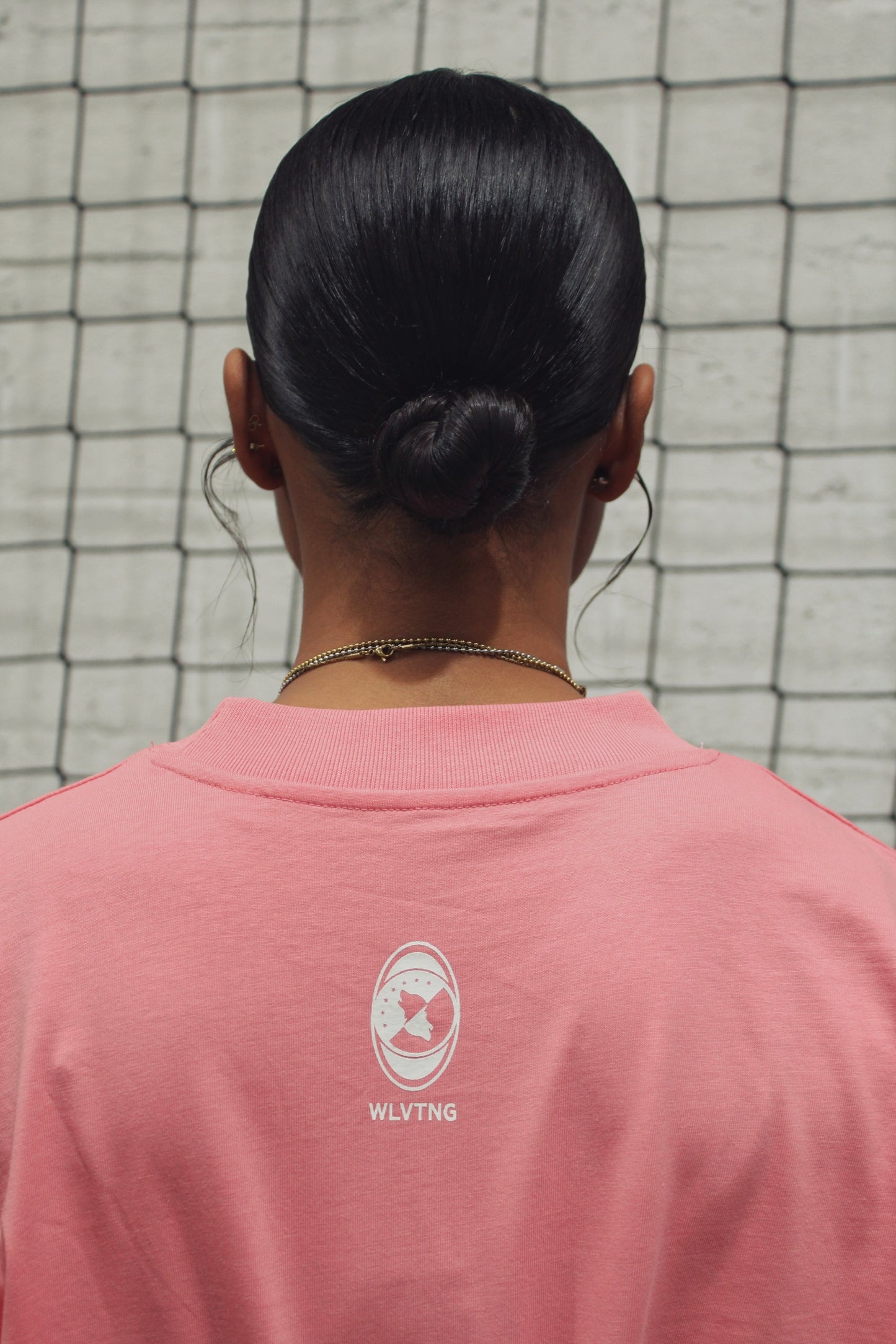 WLVTNG - T-Shirt PINK/WHITE