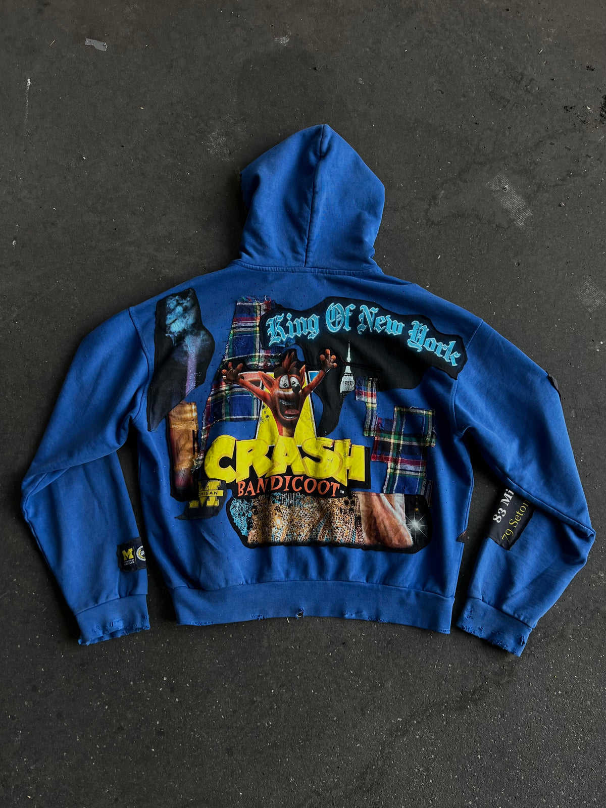 WLVTNG CUSTOM ZIP UP (BLUE)