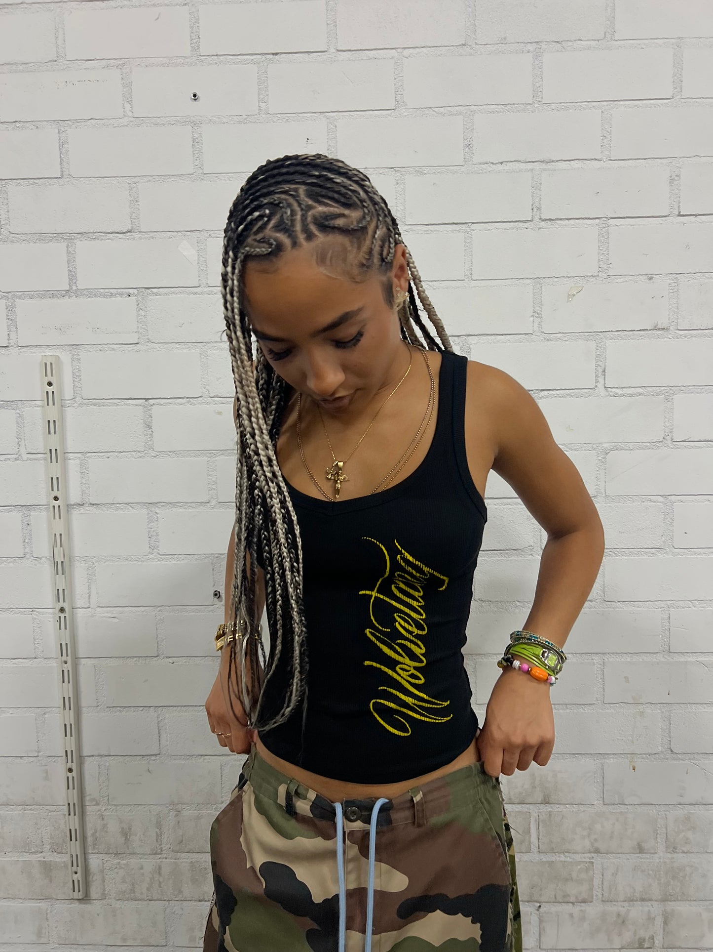 WLVTNG TANKTOP - BLACK/YELLOW
