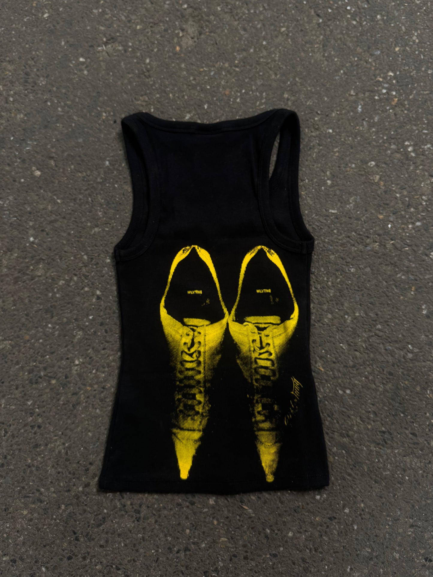 WLVTNG TANKTOP - BLACK/YELLOW