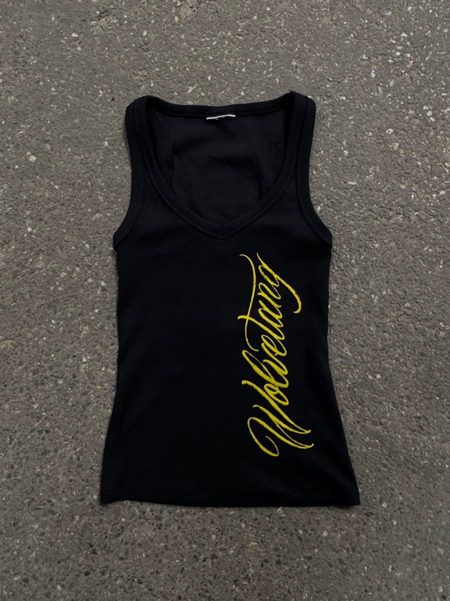 WLVTNG TANKTOP - BLACK/YELLOW