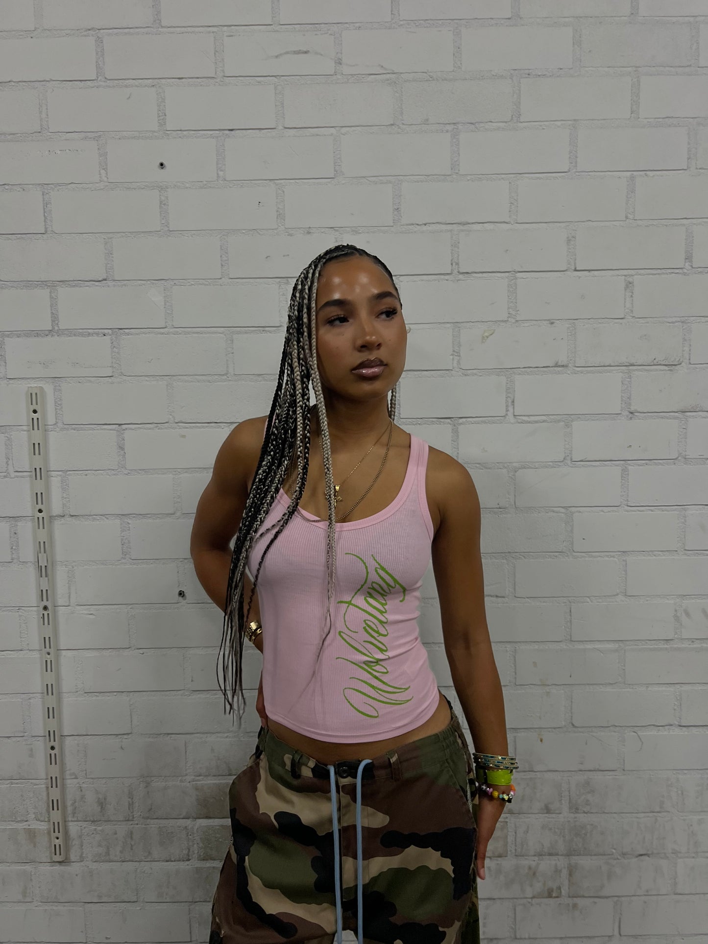 WLVTNG TANKTOP - PINK/GREEN