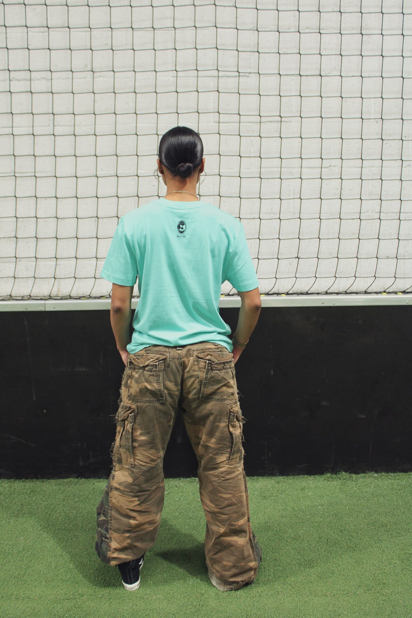 WLVTNG - T-Shirt TURQUOISE/BLACK