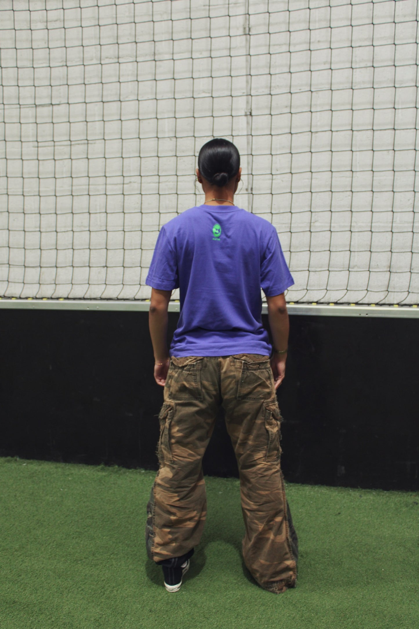 WLVTNG - T-Shirt PURPLE/GREEN