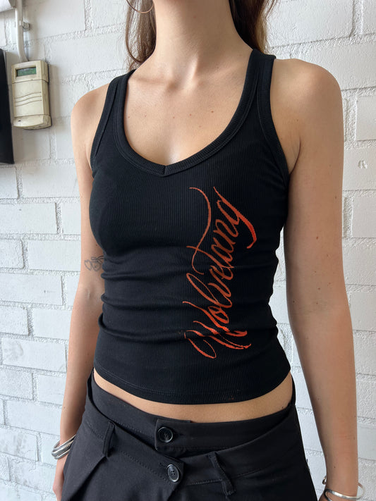 WLVTNG TANK TOP - BLACK