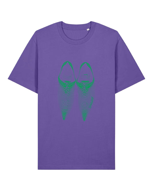 WLVTNG - T-Shirt PURPLE/GREEN