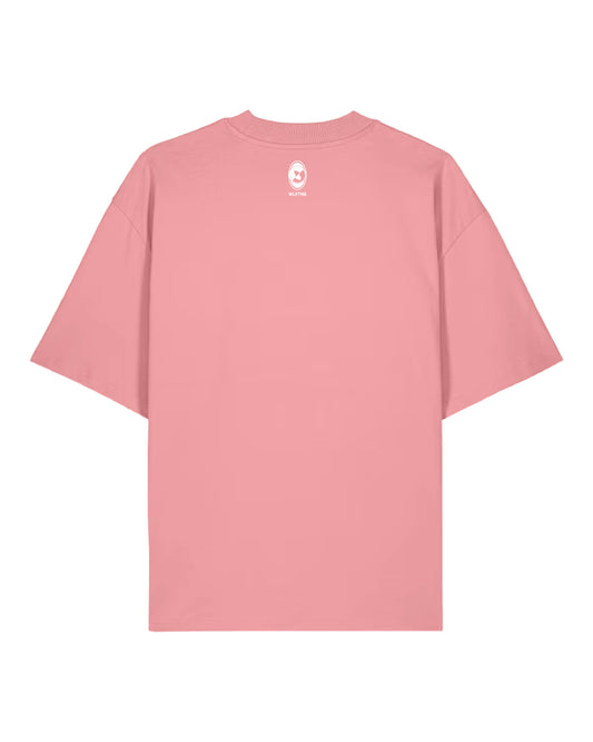 WLVTNG - T-Shirt PINK/WHITE